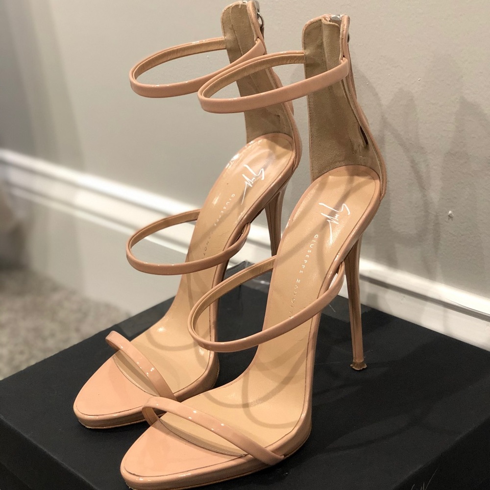 Giuseppe Zanotti Coline Three Strap Sandal Heels